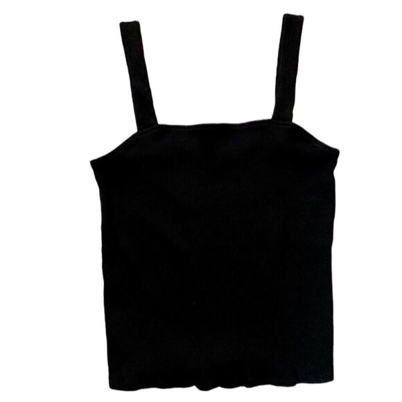 Express Black Crop Top Medium - Picture 1 of 6